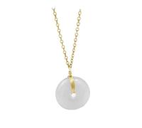 Talisman necklace, Feng Shui Pendant,Feng Shui Jade Wealth Necklace Harmony Buckle/Ancient Coin Charm Chakra Crystal Amulet Lucky Wealth Ward Off Evil Spirits Sweater Chain Attract Wealth Money Men Wo