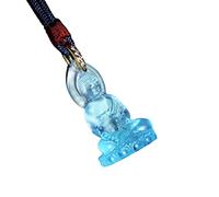 Talisman necklace, Feng Shui Wealth Necklace Blue Glass Crystal Buddha Necklace Feng Shui Lucky