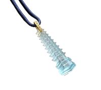 Talisman necklace, Nine-Layer Wenchang Pagoda Necklace Glass Stone Crystal Pendant Feng Shui