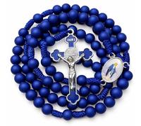 TALISMAN4U Blue Rosary Prayer Beads Catholic St Benedict Our Lady of Grace