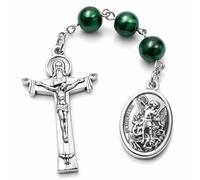TALISMAN4U Catholic Pocket Rosary Hail Mary Chaplet Prayer Beads St Michael