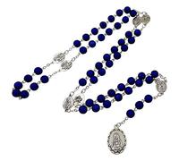 TALISMAN4U Seven Sorrows of Mary Rosary Chaplet Blue Beads Catholic Gift