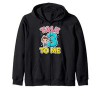 Talk 3 To Me Funny Three Years Old Birthday Zip Hoodie