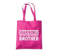 Talk about Being a Brother Tote Shopping Bag 10 Litres Capacity 42 x 38cm