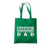 Talk about Being a Dad Tote Shopping Bag 10 Litres Capacity 42 x 38cm