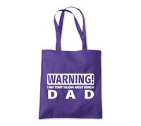 Talk about Being a Dad Tote Shopping Bag 10 Litres Capacity 42 x 38cm