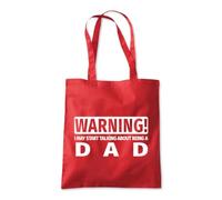 Talk about Being a Dad Tote Shopping Bag 10 Litres Capacity 42 x 38cm