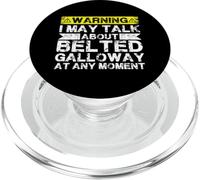 Talk About Cow Rancher - Cattle Farmer Belted Galloway PopSockets PopGrip for MagSafe