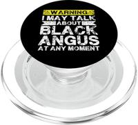 Talk About Cow Rancher - Cattle Farmer Breeder Black Angus PopSockets PopGrip for MagSafe