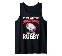 Talk About Rugby If You Want Me to Listen Design Tank Top