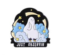 Talk About Your Feelings Cute Brooch, White Ghost Badge Brooch For Backpacks, Funny Gift For Anxious Friend Coworker, Emotional Ghost Brooches, Be Kind, Gentle Reminder Accessories (style4)