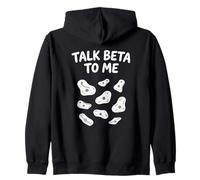 Talk Beta To Me Funny Bouldering Rock Climbing Zip Hoodie