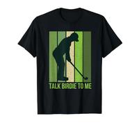 Talk Birdie to Me Funny Golf Quote for Men Retro Golfer Value Graphic T-Shirt, Men, Black, XL