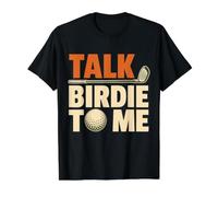 Talk Birdie to Me Funny Golf Value Graphic T-Shirt, Men, Black, L