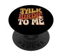 Talk Birdie To Me Golf Vintage Retro Style Humor PopSockets Adhesive PopGrip