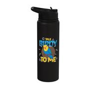 Talk Birdy to Me - Budgie Bird Stainless Steel Insulated Water Bottle