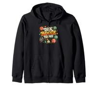 Talk Bocce To Me Italian Retro Bocce Ball Player Team Zip Hoodie