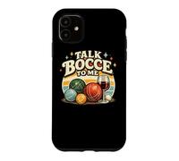 Talk Bocce To Me Retro Bocce Ball Player Team Case for iPhone 11