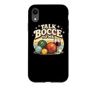Talk Bocce To Me Retro Bocce Ball Player Team Case for iPhone XR