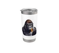 Talk Bourbon to Me Kentucky Gorilla Ape Drinking Whiskey Stainless Steel Insulated Tumbler