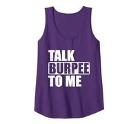 Talk Burpee To Me Vintage Funny Gym Workout Lover Tank Top