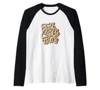 Talk Cookie to Me Funny Baking Heart Chocolate Chip Raglan Baseball Tee