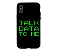 Talk Data To Me Funny Analyst Analysis Slogan Financial Joke Case for iPhone X/XS