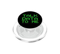 Talk Data To Me Funny Analyst Analysis Slogan Financial Joke PopSockets PopGrip for MagSafe