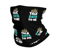 Talk Data To Me Women Men Bandana Windproof Face Covering Scarf Multifunctional Snood For Running Walking Winter Cold Weather