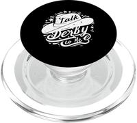 Talk Derby to Me Cowboy Hat Design PopSockets PopGrip for MagSafe