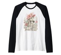 Talk Derby to Me Floral Horse Race Party Raglan Baseball Tee