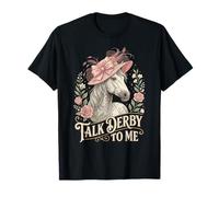 Talk Derby to Me Floral Horse Race Party T-Shirt
