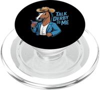 Talk Derby To Me Funny Horse Cocktail Saying PopSockets PopGrip for MagSafe