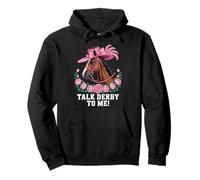 Talk Derby To Me Horse Rider Racing Track Race Horse Derby Pullover Hoodie