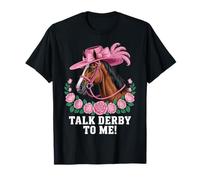 Talk Derby To Me Horse Rider Racing Track Race Horse Derby T-Shirt