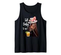 Talk Derby to me Horse Wearing hat Tank Top