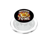 Talk Deviled To Me Eggs Ironic Bootleg Meme Egg Dad Joke Pun PopSockets PopGrip for MagSafe