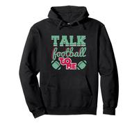 Talk Football To Me Fan Design Game Day Theme Pullover Hoodie