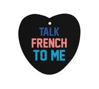 Talk French To Me Cute Car Air Fresheners Long Lasting Scent Car Mirror Hanging Scented Cards Tablets Love form