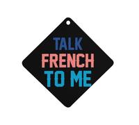 Talk French To Me Cute Car Air Fresheners Long Lasting Scent Car Mirror Hanging Scented Cards Tablets Rhombus