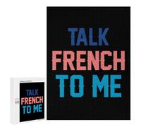Talk French To Me Funny Wooden Picture Puzzle for Adults Vertical Challenge Intellectual Game Jigsaw Birthday Gifts