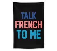 Talk French To Me Printed Tapestry for Bedroom Colorful Vertical Tapestries Wall Hanging Living Room Decor