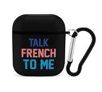 Talk French To Me Trendy Bluetooth Earbuds Protector Cute Wireless Earbud Case Covers Compatible with Airpods 1/2