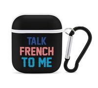Talk French To Me Trendy Bluetooth Earbuds Protector Cute Wireless Earbud Case Covers Compatible with Airpods 1/2