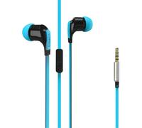 Talk In-Ear Headphones with Microphone for Smartphones, Blue - VIVANCO