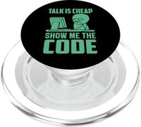 Talk Is Cheap Show Me The Code PopSockets PopGrip for MagSafe