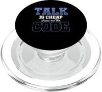 Talk Is Cheap Show Me The Code | Programmer Coder PopSockets PopGrip for MagSafe