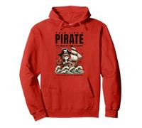 Talk Like a Pirate Day or Walk the Plank Funny Cat Quote Pullover Hoodie