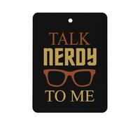 Talk Nerdy To Me Car Air Freshener Decorative Hanging Aromatherapy Tablets for Car Trucks Square