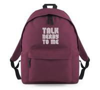Talk Nerdy To Me Geek Nerdy Backpack Rucksack 18L Bag - 42 x 31 x 21cm